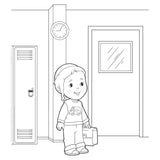 Back to School with Avi & Chavi - Coloring Book