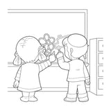 Back to School with Avi & Chavi - Coloring Book