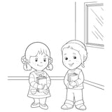 Back to School with Avi & Chavi - Coloring Book